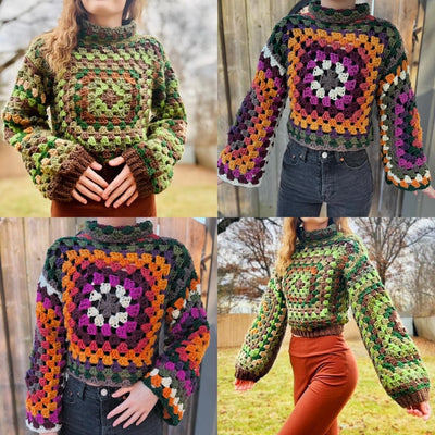 Crochet Granny Square Sweater Pattern
