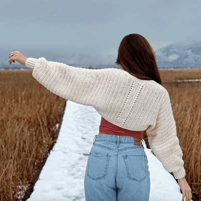 The Sevra Shrug crochet pattern