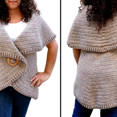 Simplicity Round Cardigan Crochet Pattern (S - 5XL)