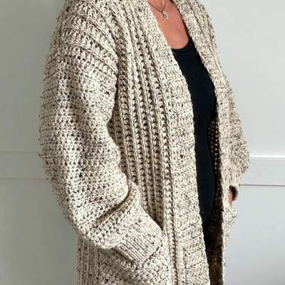 Crochet Cardigan paki Pattern Women - Video included.