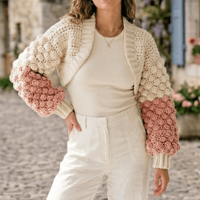 Malrenia Chunky Bolero Cardigan Crochet Pattern